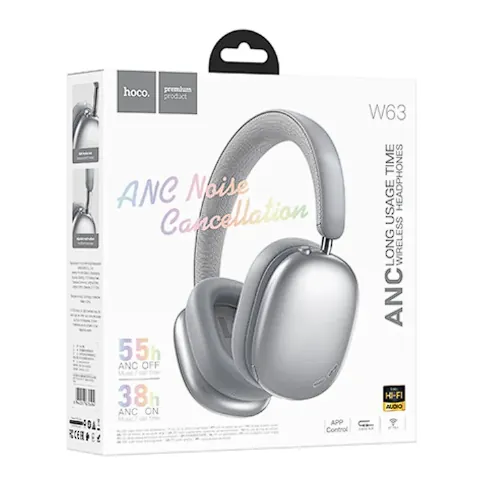 HOCO W63 | Casque Sans Fil Bluetooth ANC avec Application