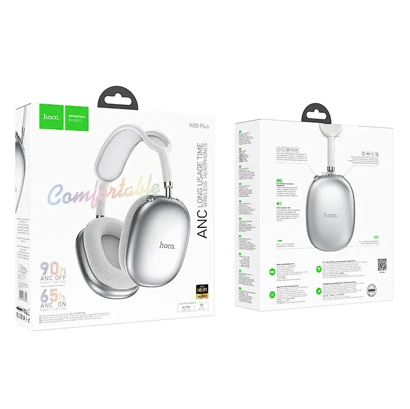 HOCO W55 Plus – Casque Bluetooth Premium avec Technologie ANC