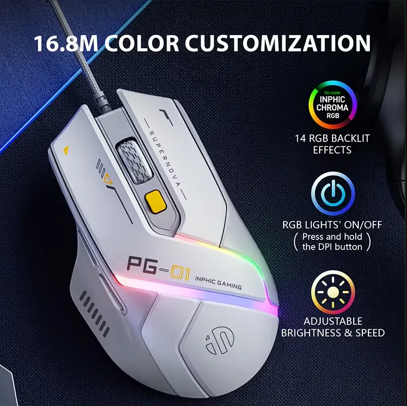 INPHIC PG1 Wired Gaming Mouse