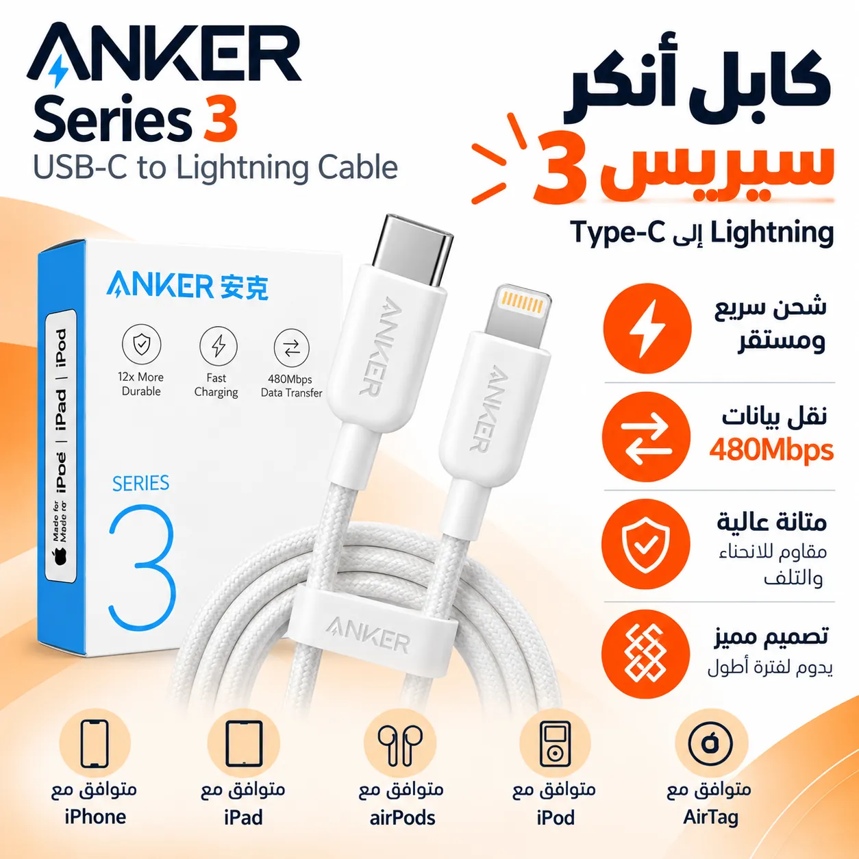 Anker cable  iphone series 3