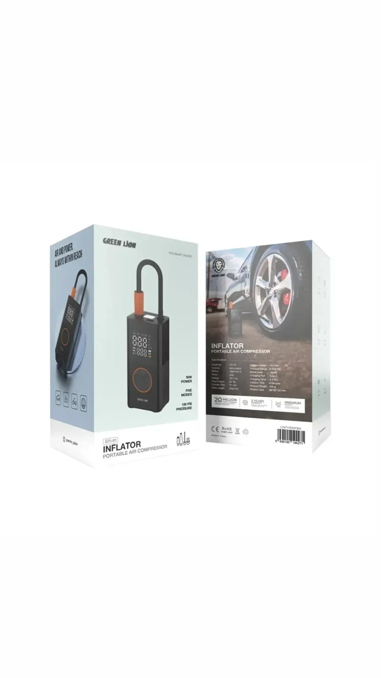 green lion gti-01 inflator portable air compressor