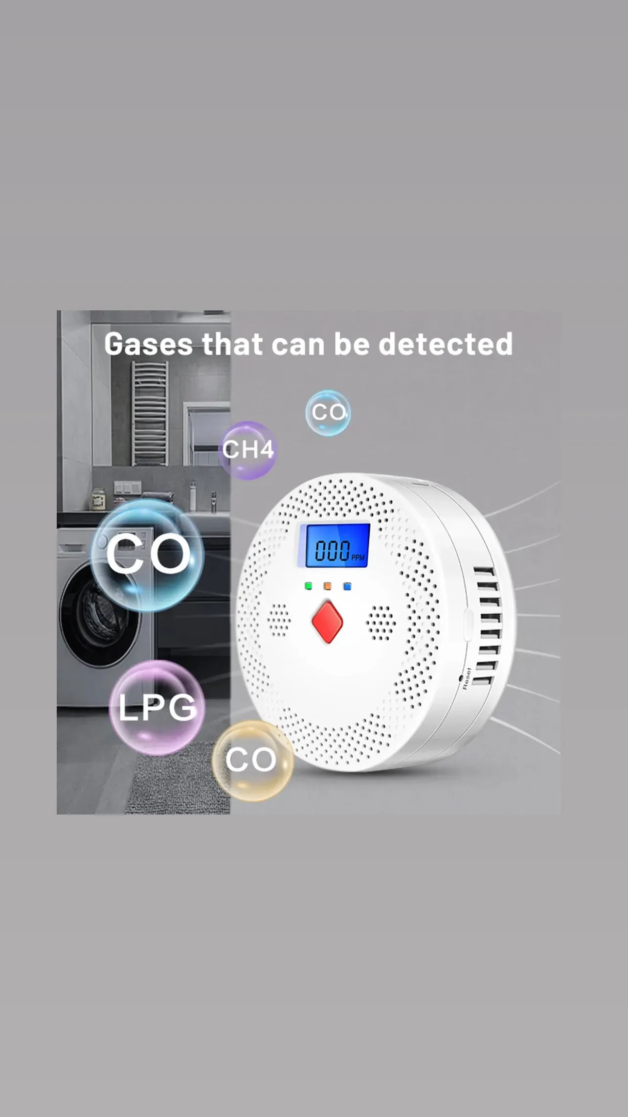 wifi carbon monoxide detector صورة