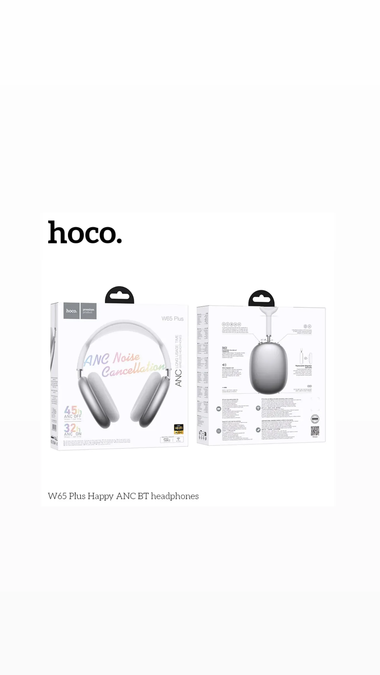 Hoco w65 plus  Anc