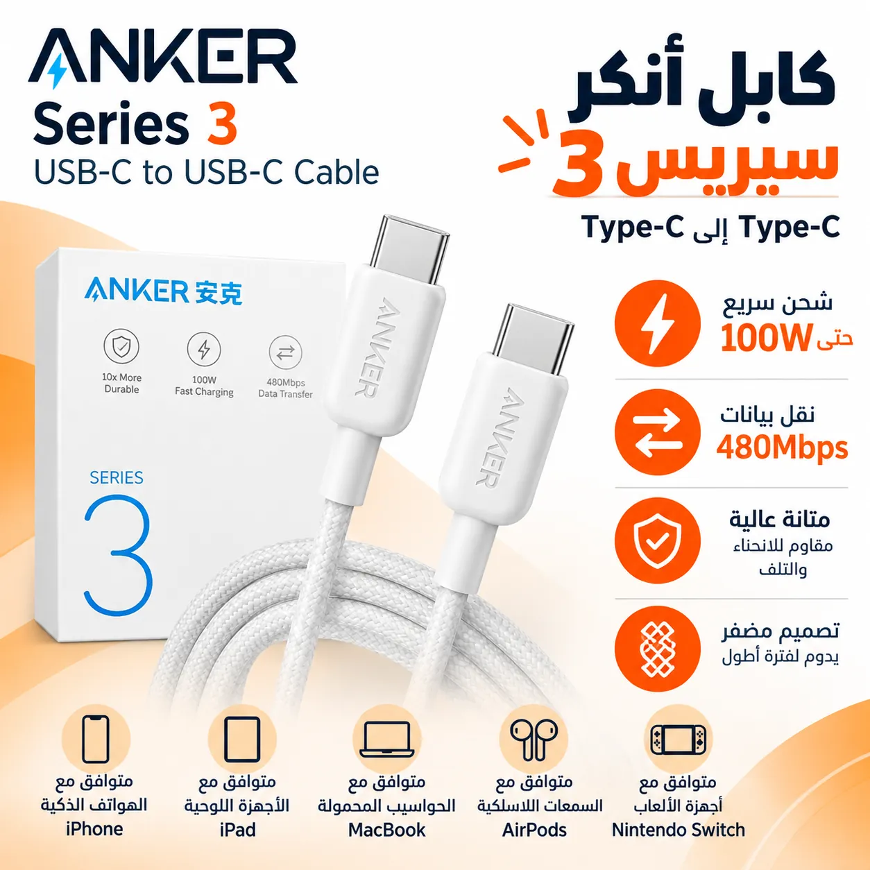 Anker charger type C type C
