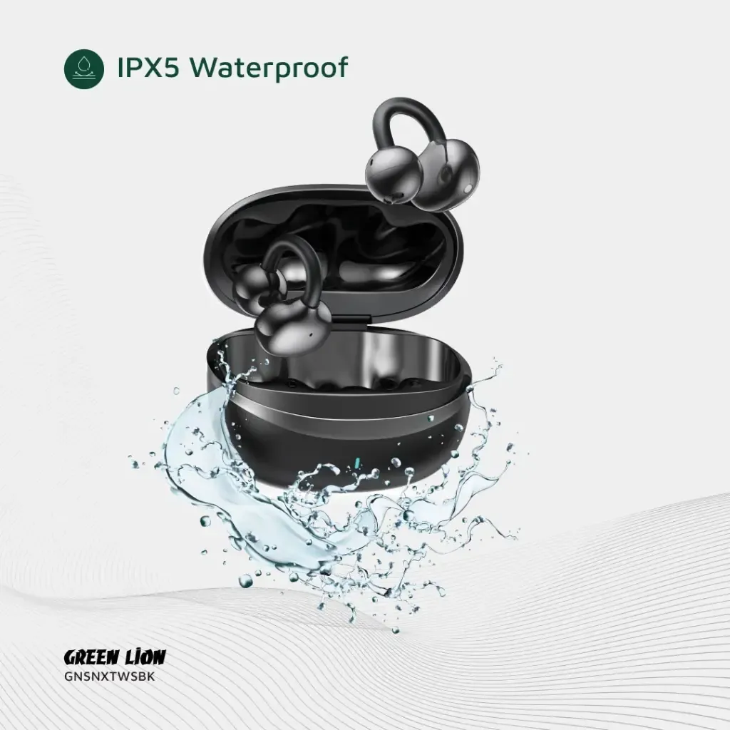 sonix clip on earbuds green lion