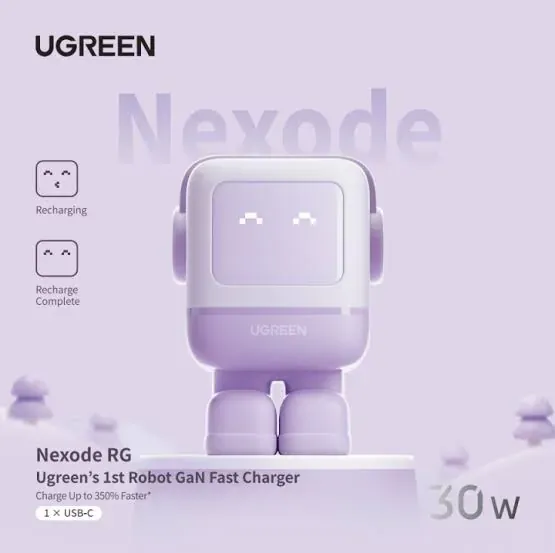 Ugreen uno rg charger 30w pink
