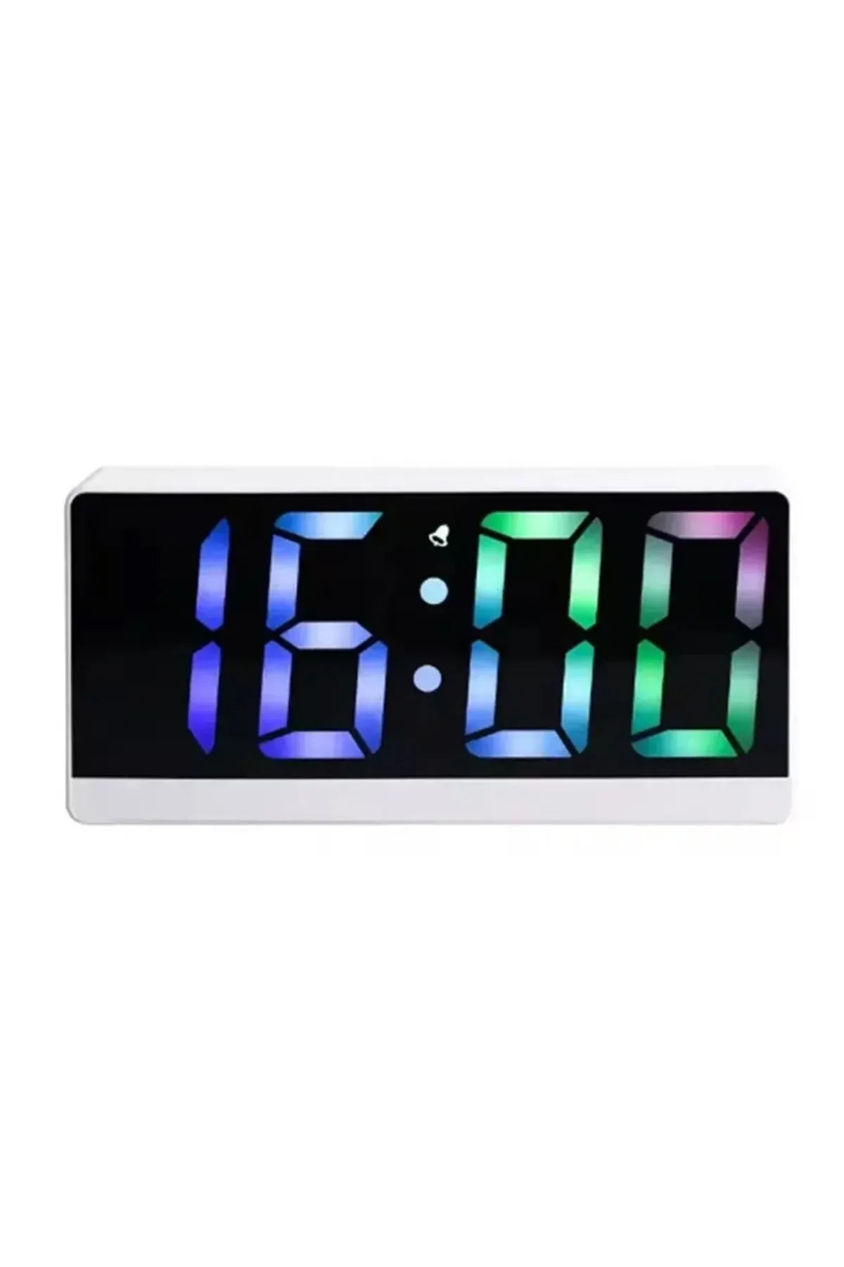 LED Digital Clock with Dual Alarm, Date & Temperature Display