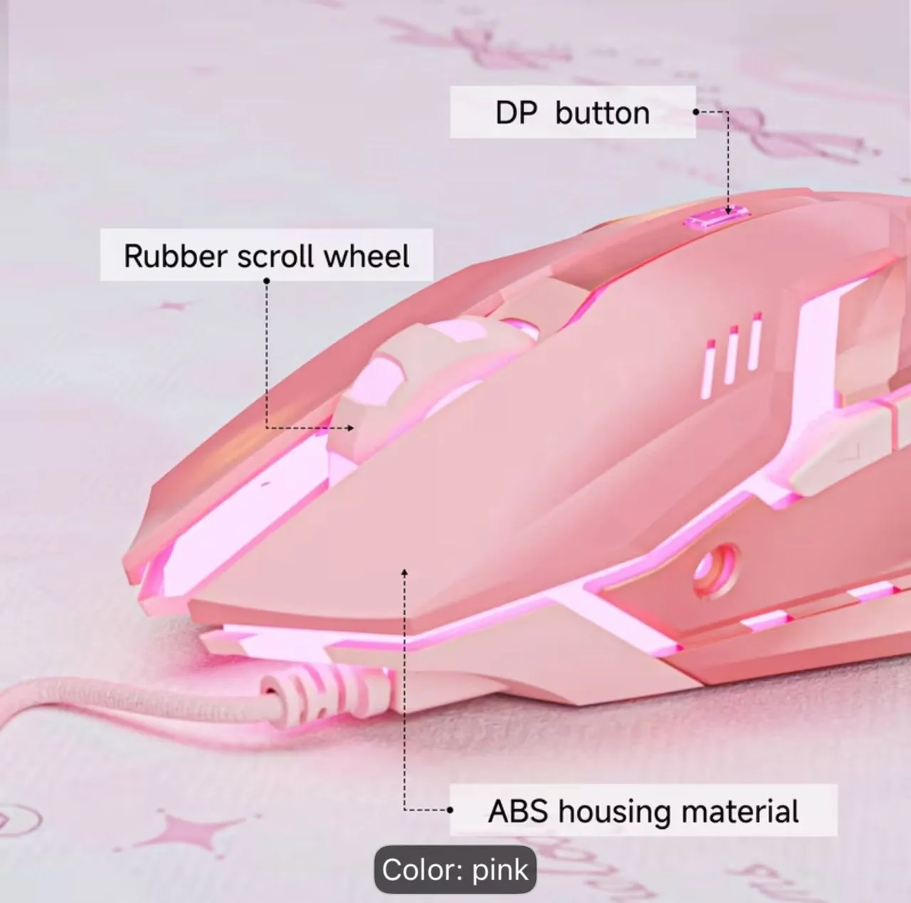 EWEADN Silent Wired Mouse
