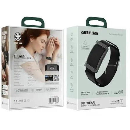 fitwear smart fitness band green lion