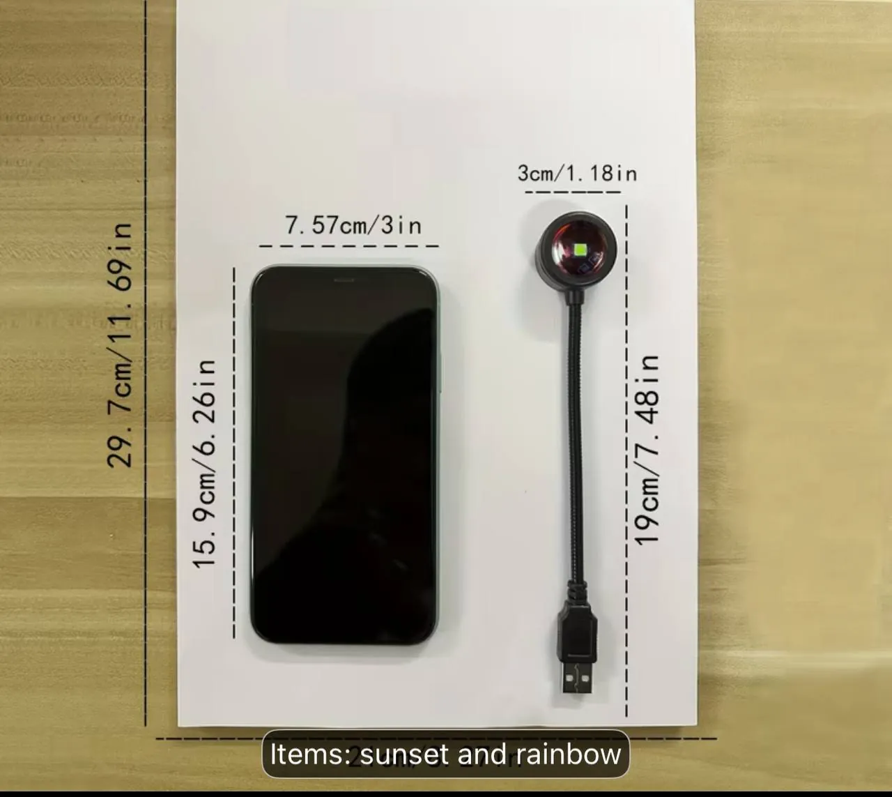 sunset light usb