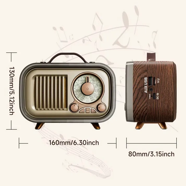 Radio Rétro Meier MD-1316BT vintage