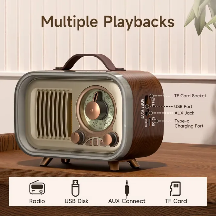 Radio Rétro Meier MD-1316BT vintage